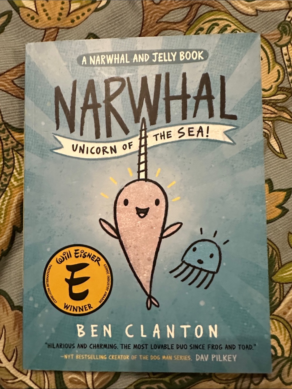 Narwhal Unicorn of the Sea! - A Narwhal and Jelly Book by Ben Clanton Like New!